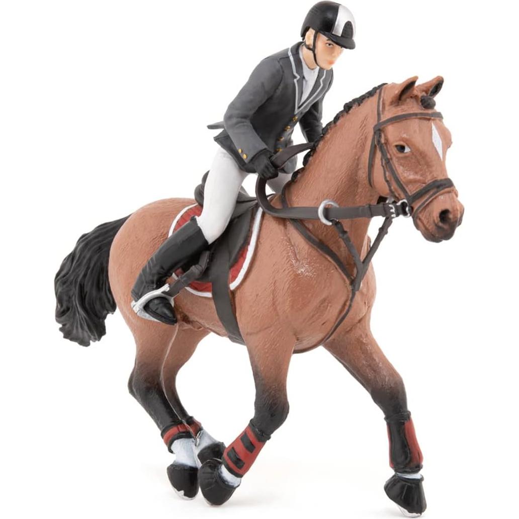 Figurita Caballo de Competición Papo 51561 Pintada a Mano