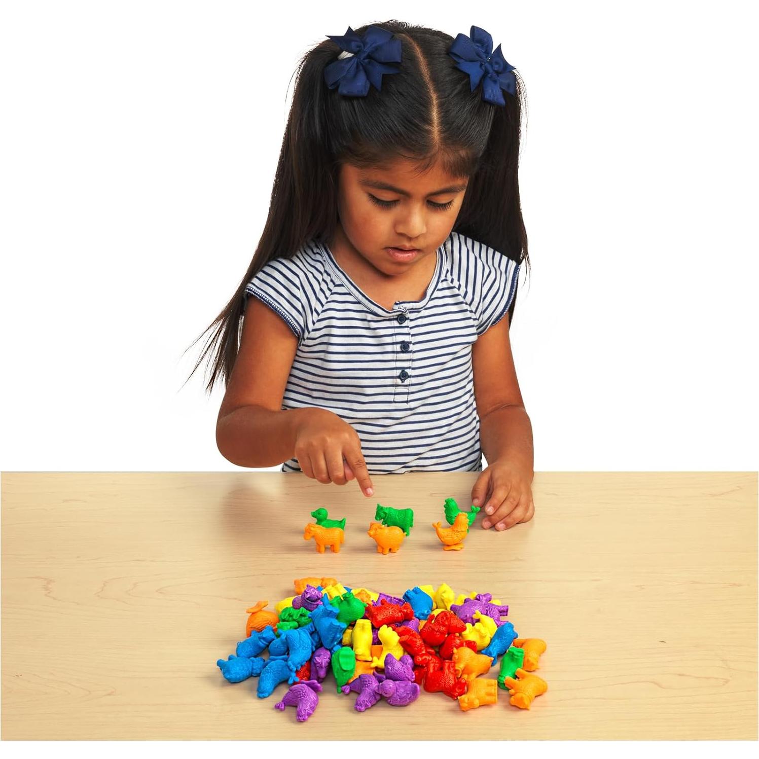 Juego de Manipulativos Matemáticos Excellerations 108 Animales