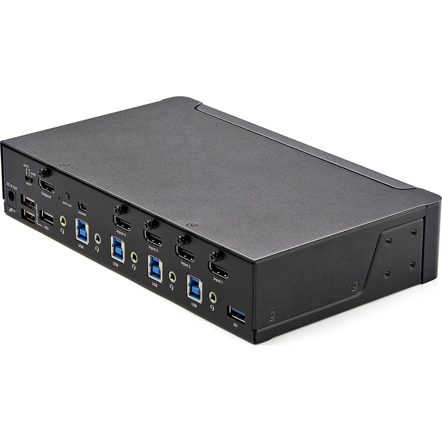 Conmutador KVM HDMI 4 Puertos StarTech 4K 60Hz USB 3.0