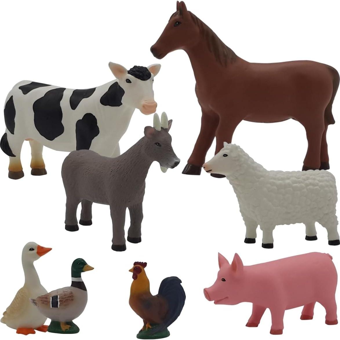 Juego de Animales de Granja Get Ready Kids, 8 Piezas