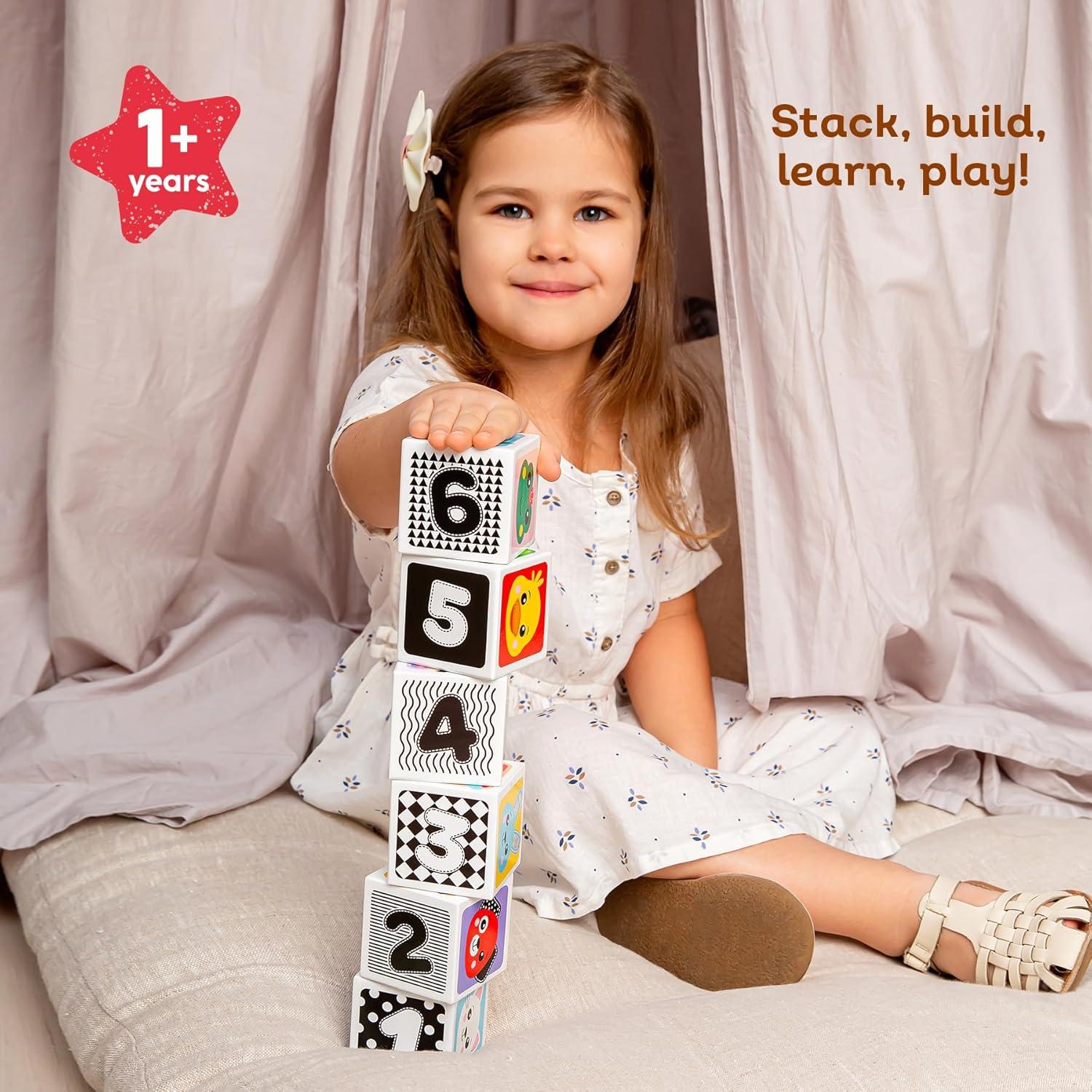 Cubos de Madera Kids Hits - Set de 6 Bloques Apilables