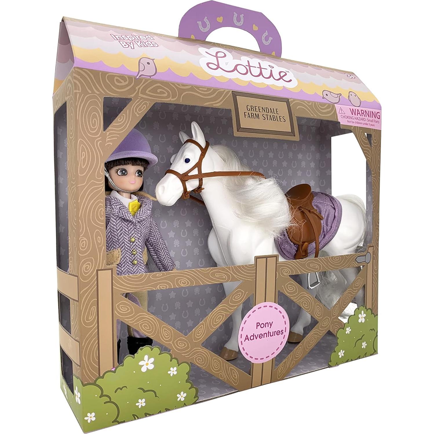 Set de Muñeca Lottie Pony con Caballo y Accesorios