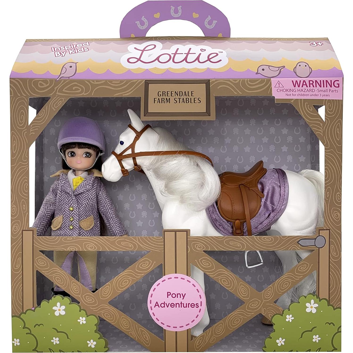 Set de Muñeca Lottie Pony con Caballo y Accesorios