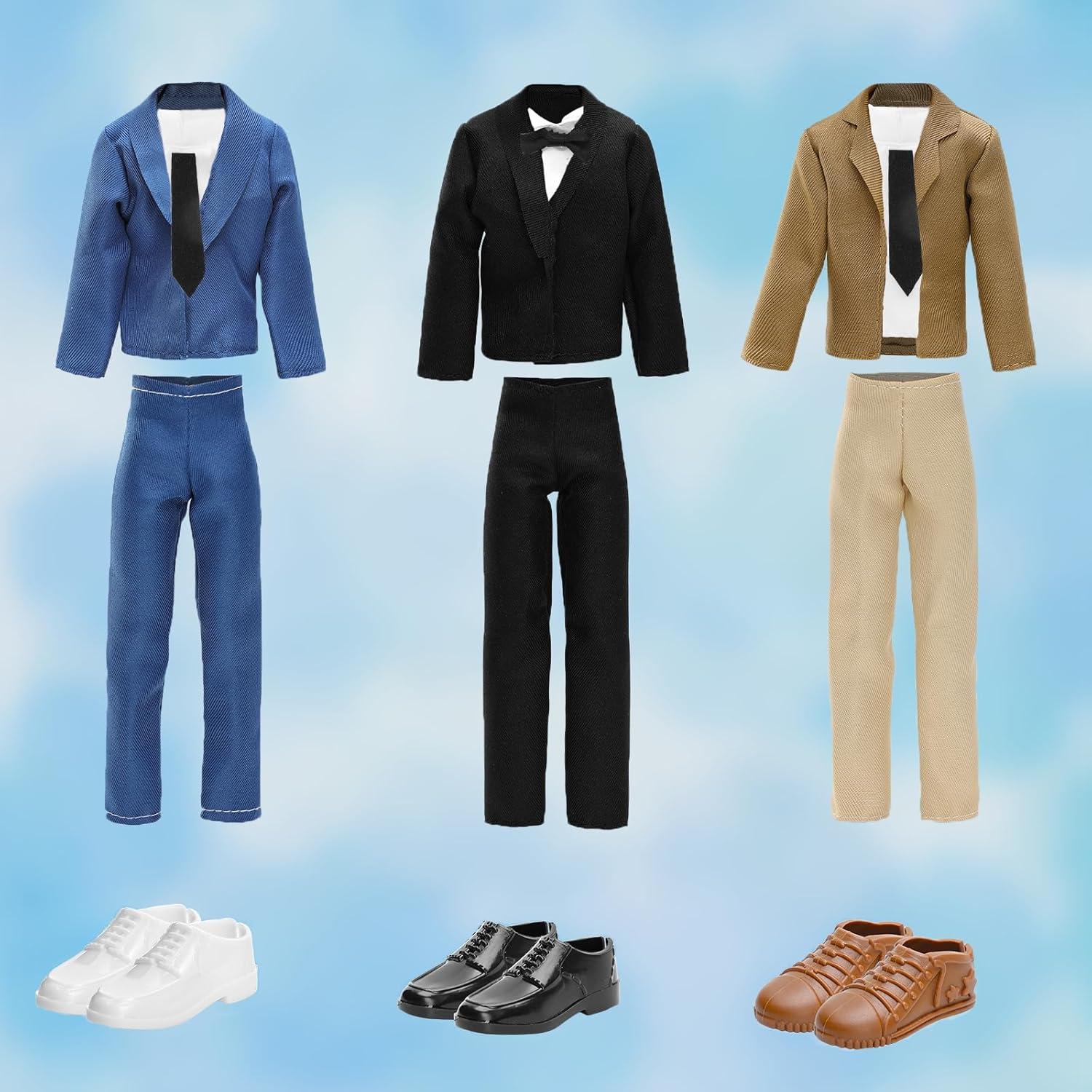 Miunana Muñeco Niño Traje Formal 3 Conjuntos 12 PCS