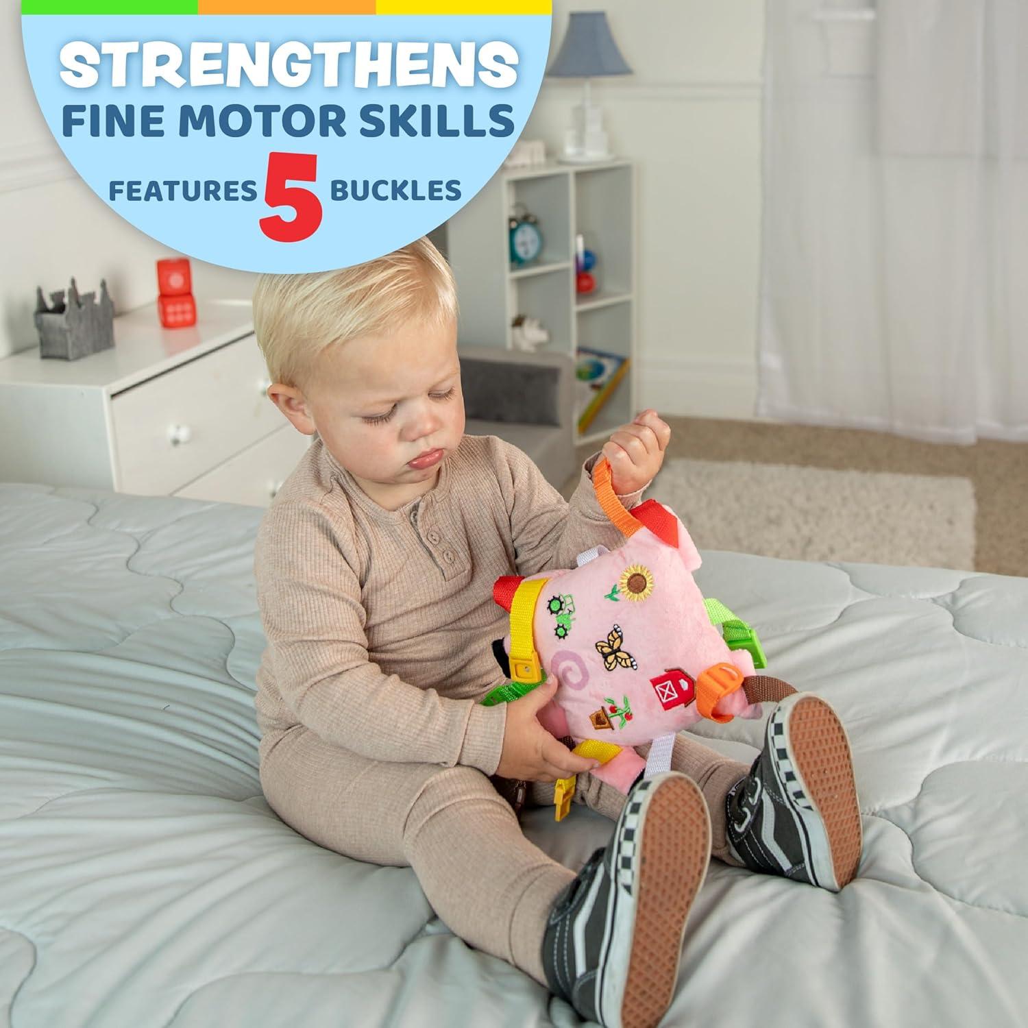 Buckle Toys Cerdo Boink Juguete Sensorial para Niños