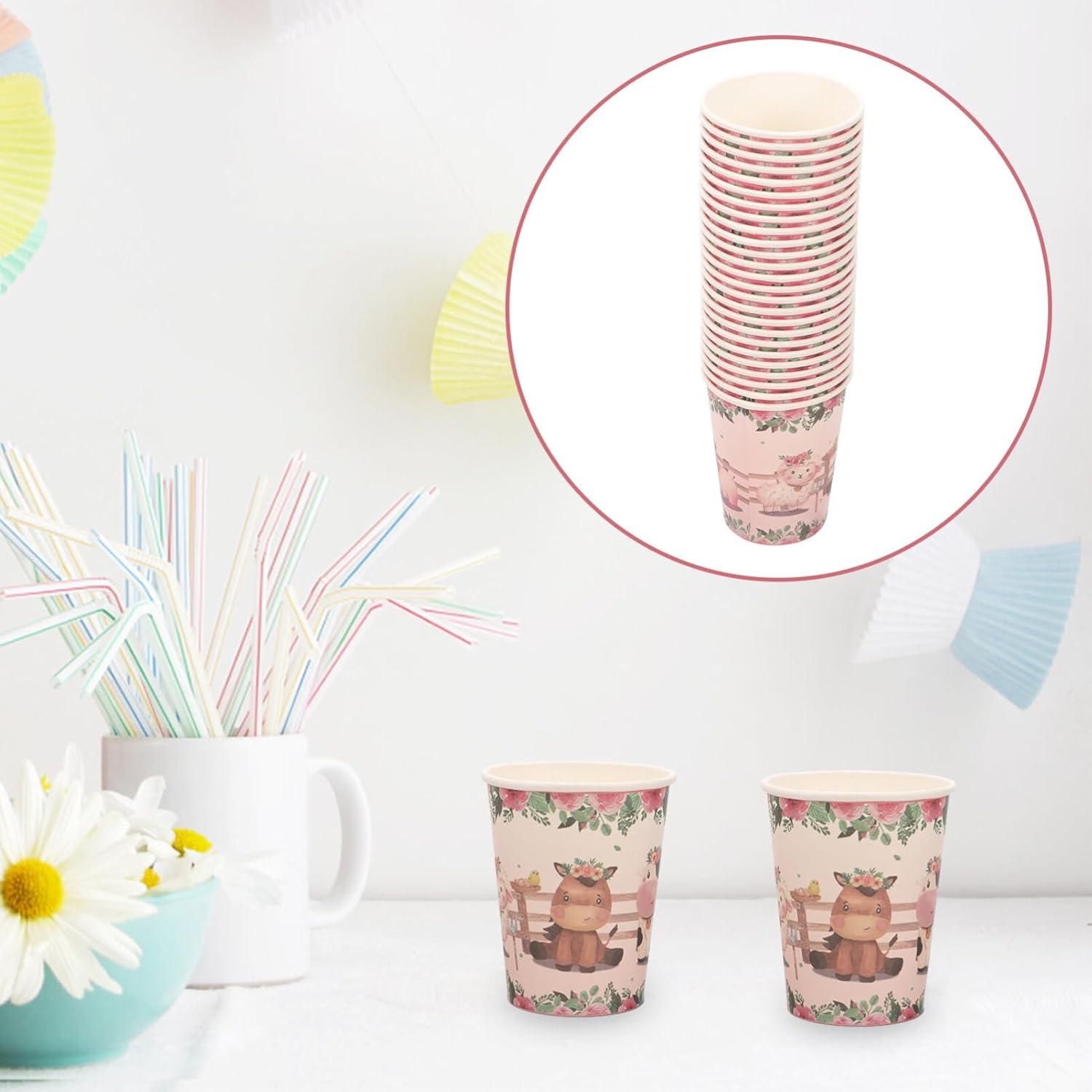 Juego de Utensilios de Fiesta de Papel Ibasenice Granja 79 Piezas