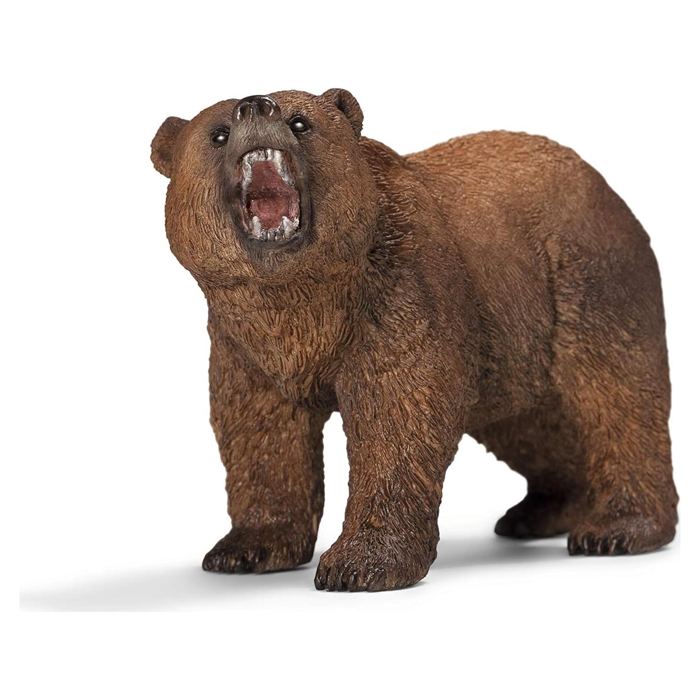 Figura Oso Grizzly Schleich 6.6 cm Pintada a Mano