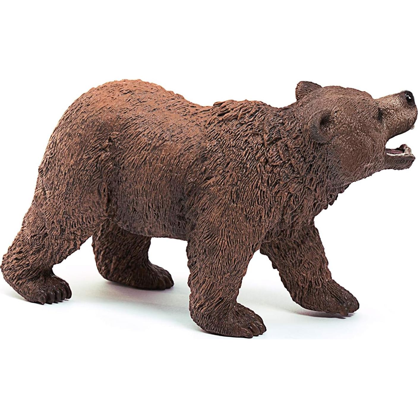 Figura Oso Grizzly Schleich 6.6 cm Pintada a Mano