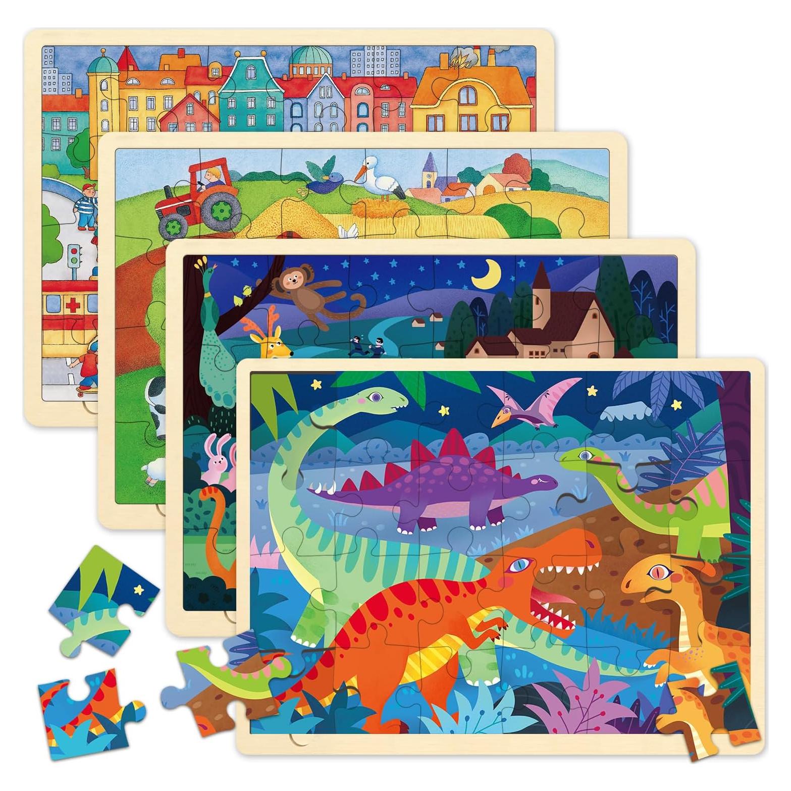 Rompecabezas de Madera MoinKidz 24 Piezas Educativos