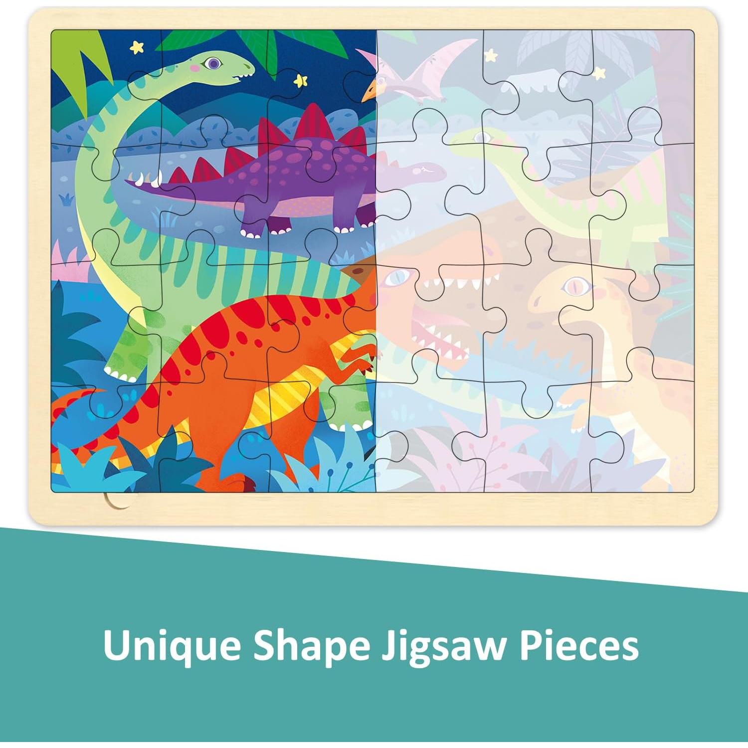 Rompecabezas de Madera MoinKidz 24 Piezas Educativos