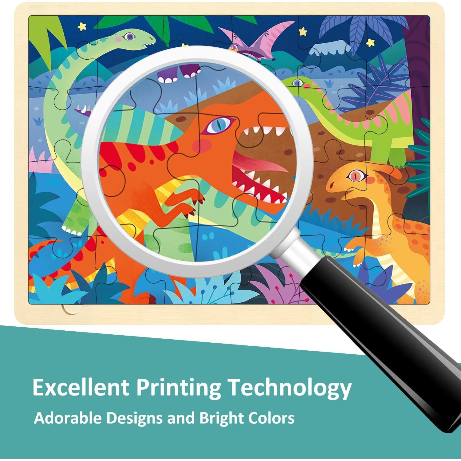 Rompecabezas de Madera MoinKidz 24 Piezas Educativos