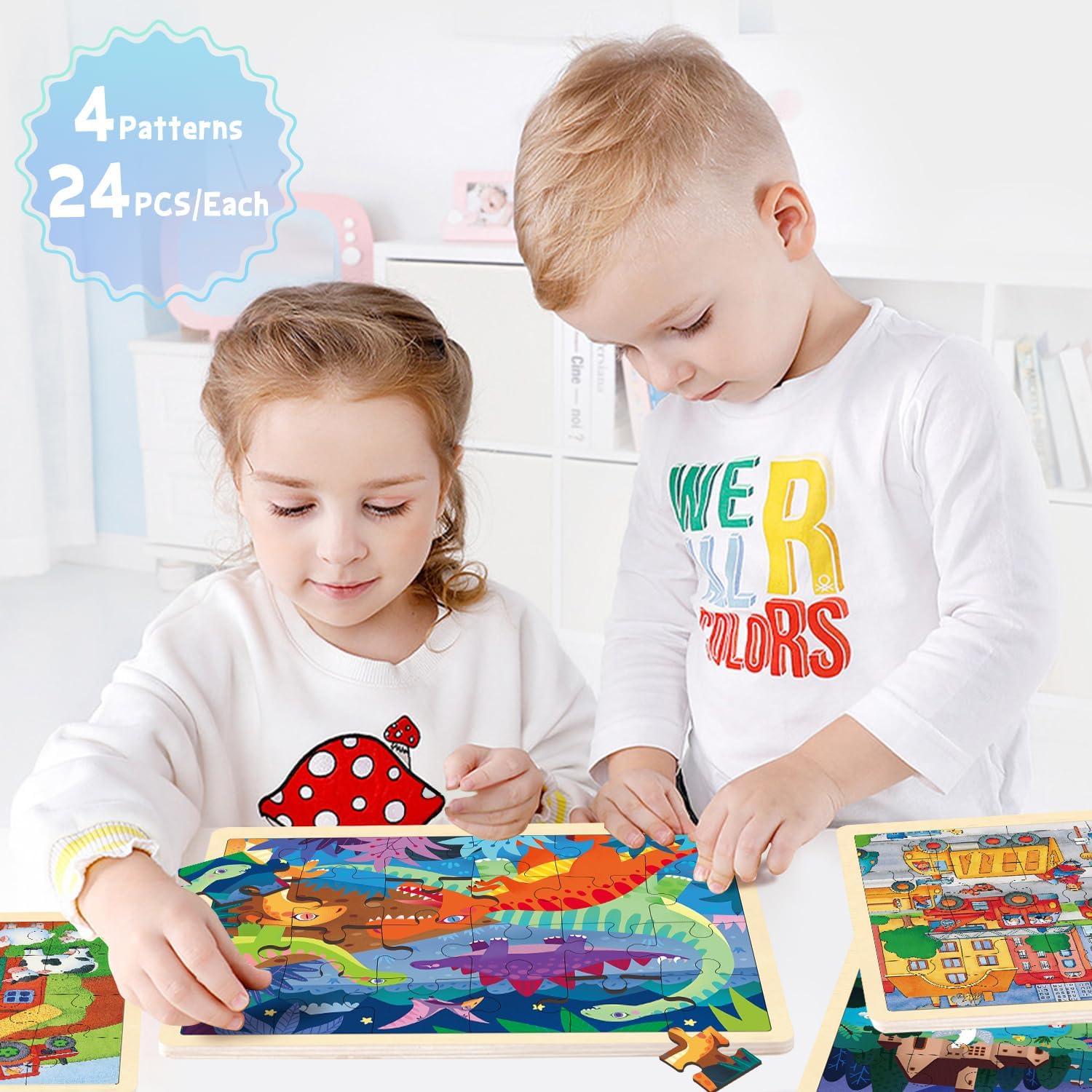 Rompecabezas de Madera MoinKidz 24 Piezas Educativos