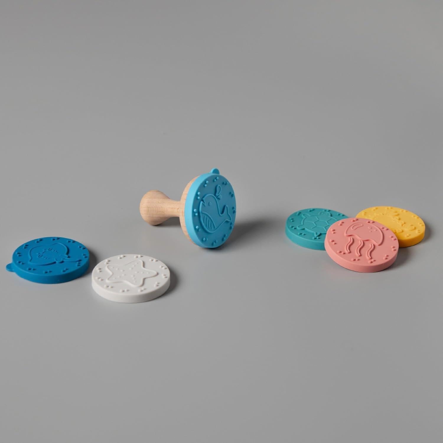 Sello de Goma ReLive Oceánico con 6 Sellos Intercambiables