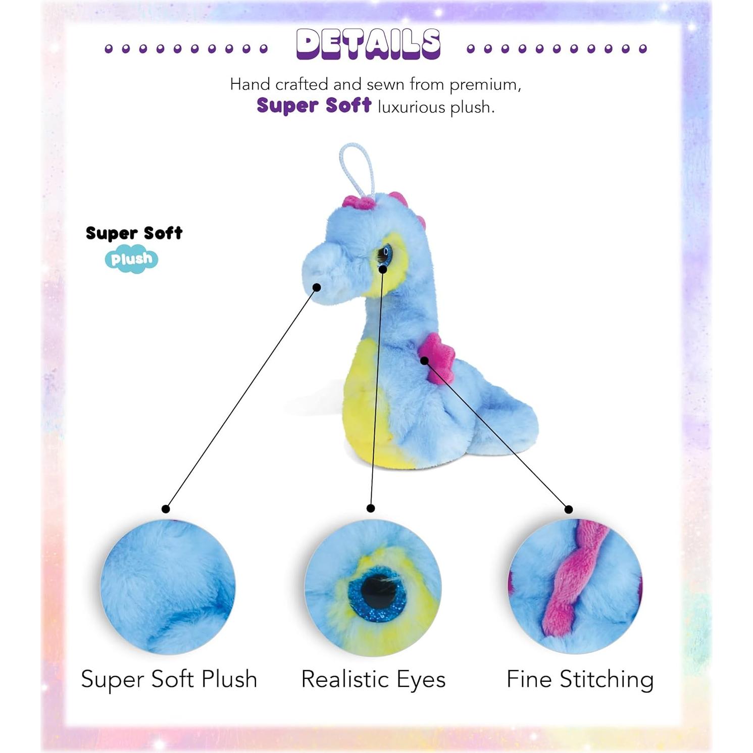 Peluche Caballito de Mar DolliBu Azul 21.59 cm Suave