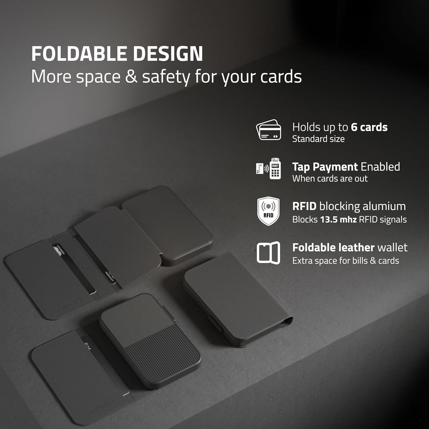 Billetera Slim Fidelo para Hombres - Holder de Tarjetas RFID