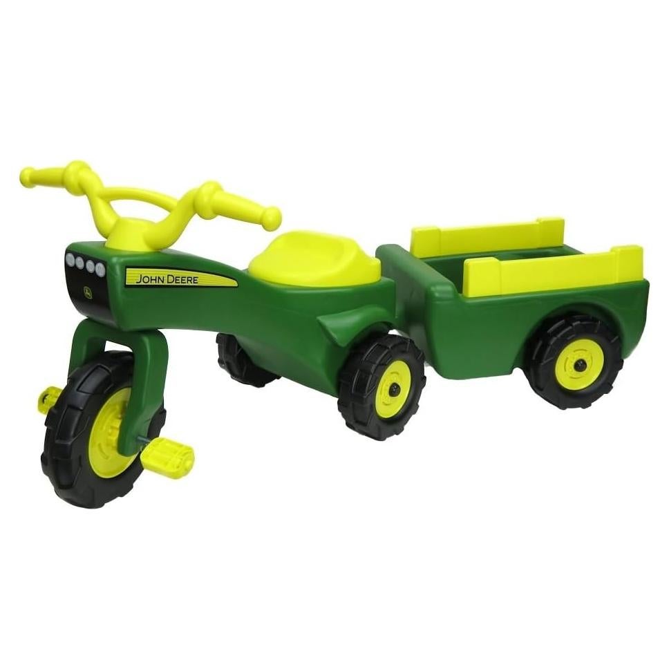 Tractor Pedal John Deere con Remolque para Niños 18M-3A