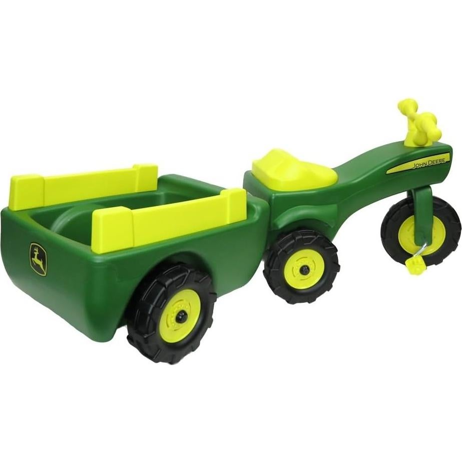 Tractor Pedal John Deere con Remolque para Niños 18M-3A