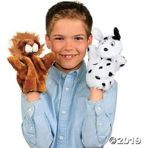 Títeres de Mano de Animales de Peluche Fun Express - 12 Piezas 20.3 cm