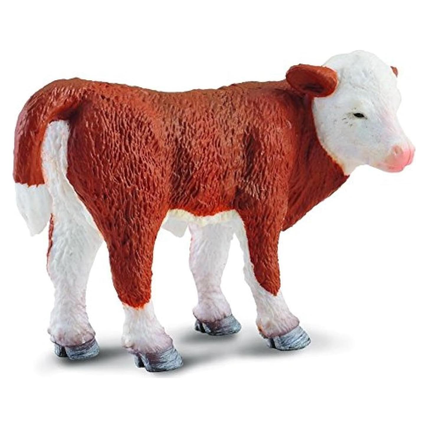 Ternero Hereford De Pie ColectA 7,11 cm Realista