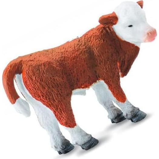 Ternero Hereford De Pie ColectA 7,11 cm Realista