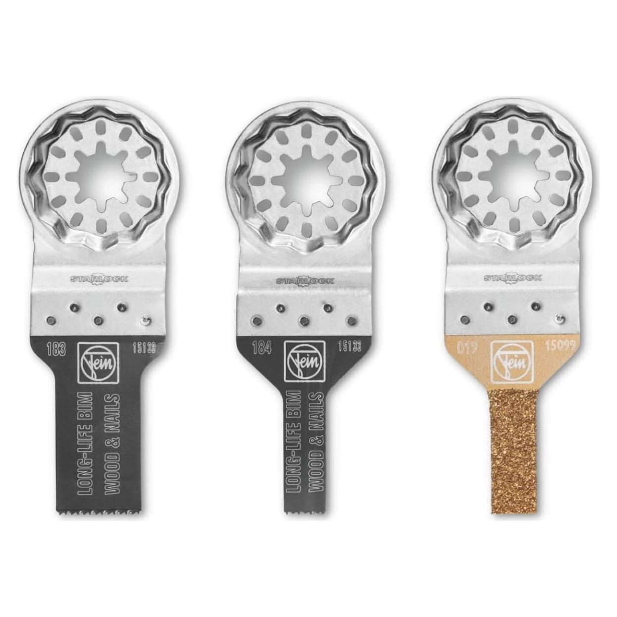 Juego de Hojas de Sierra Fein Starlock Mini Cut - 3 Piezas