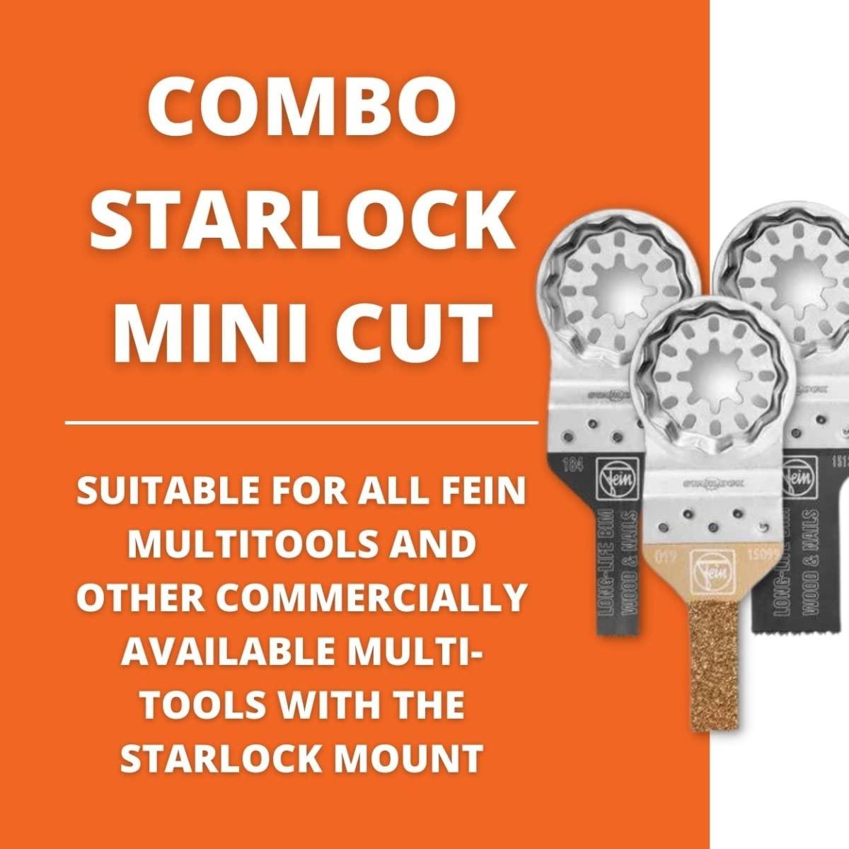 Juego de Hojas de Sierra Fein Starlock Mini Cut - 3 Piezas