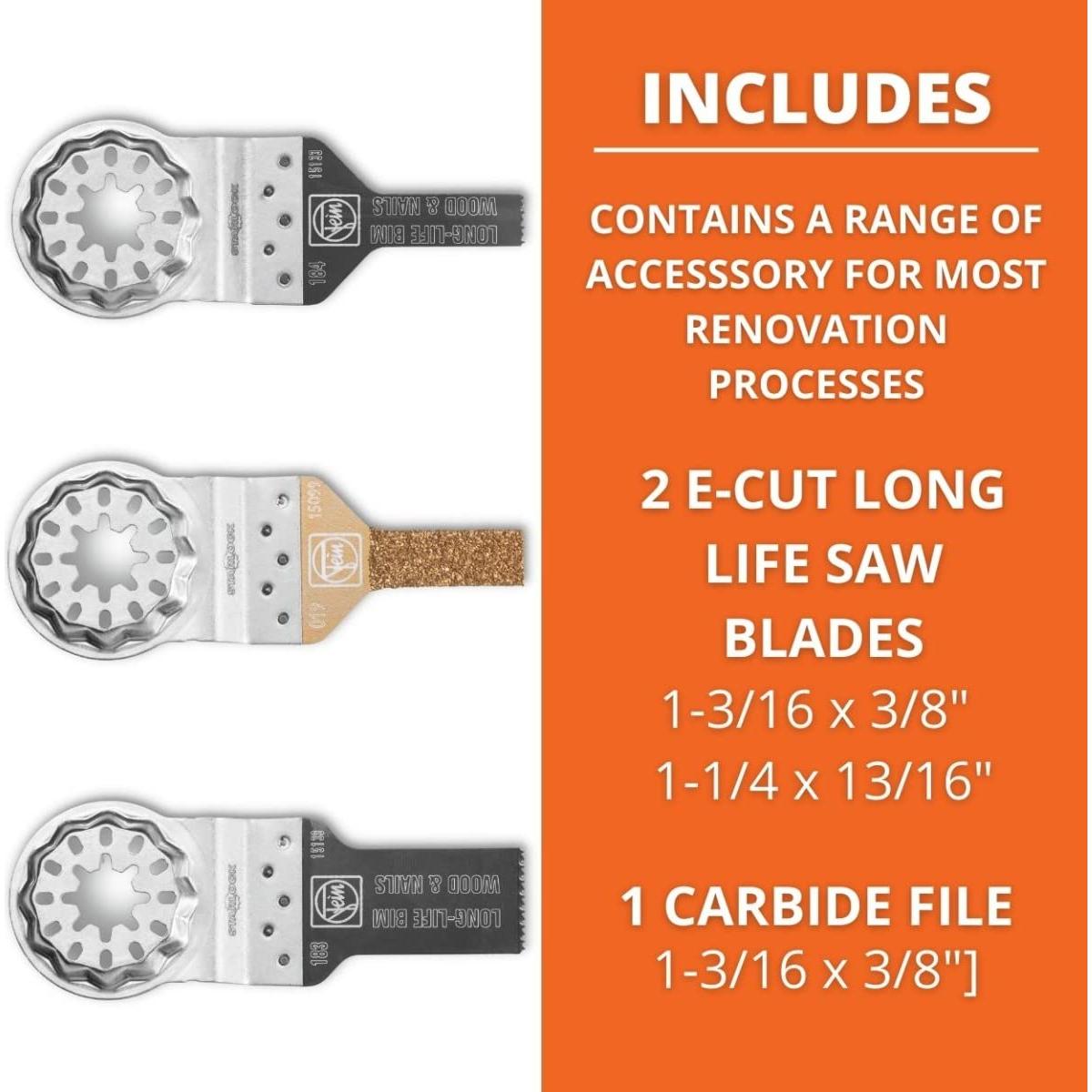 Juego de Hojas de Sierra Fein Starlock Mini Cut - 3 Piezas