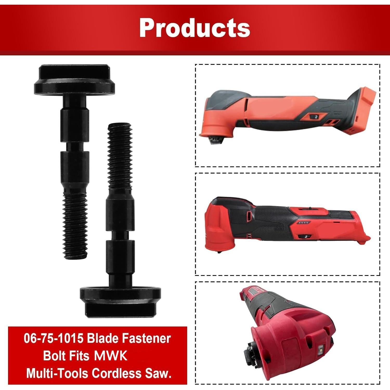 Tornillos de Sujeción de Cuchilla Milwaukee 06-75-1015 (2 Pcs)