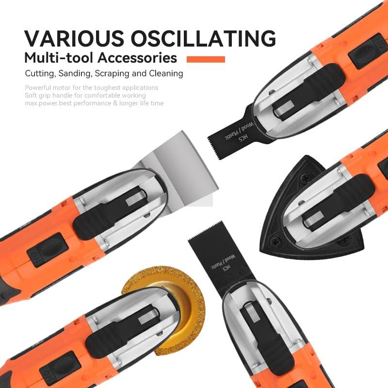 Kit Herramientas Oscilantes Inalámbricas 20V LAZYLAND 6 Velocidades