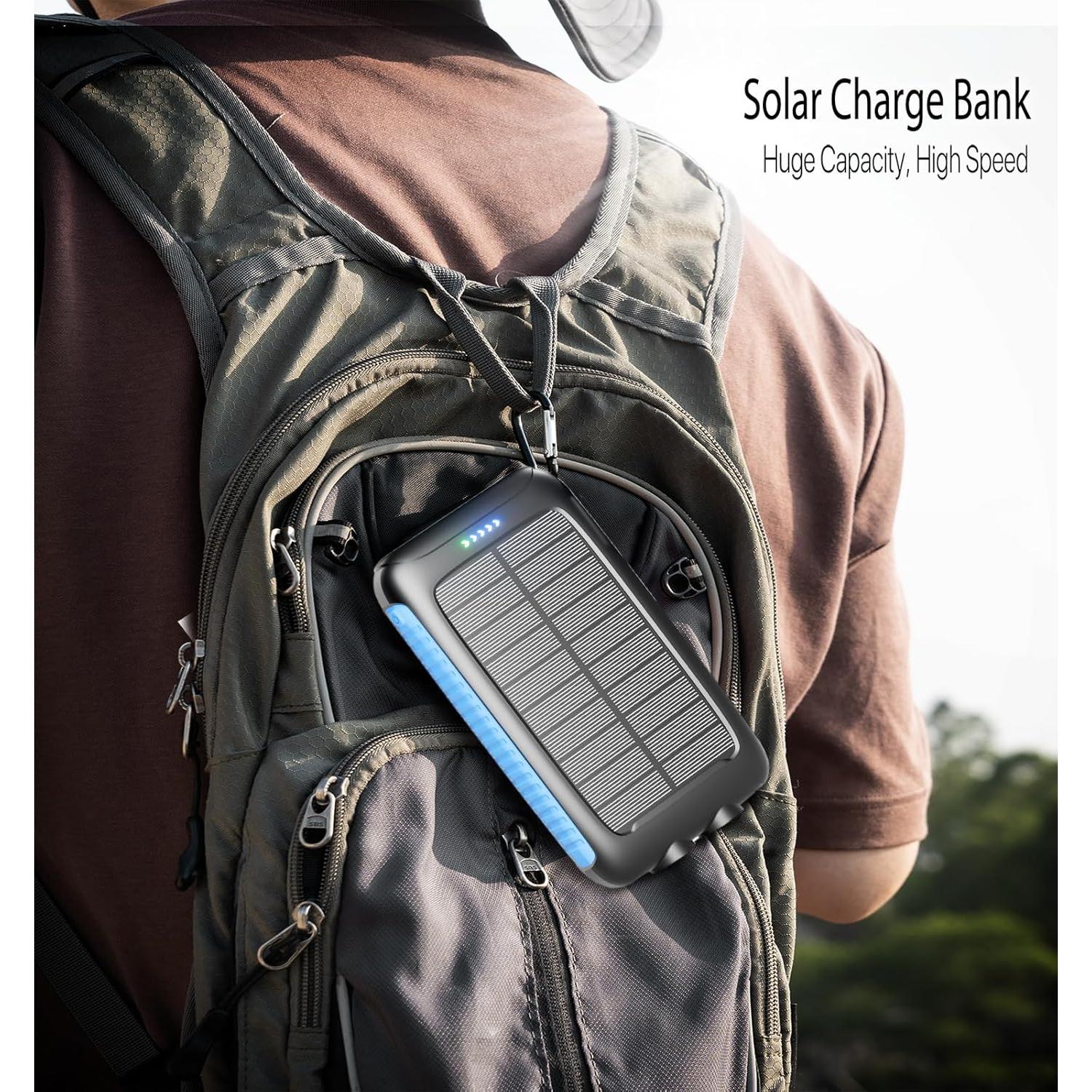 Cargador Solar Portátil Nuynix 20000mAh Impermeable IP67