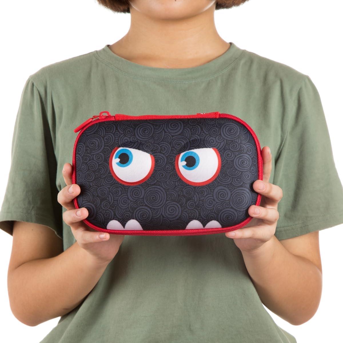 Estuche de Lápices ZIPIT Wildlings Negro 21x13.5x7.5 cm