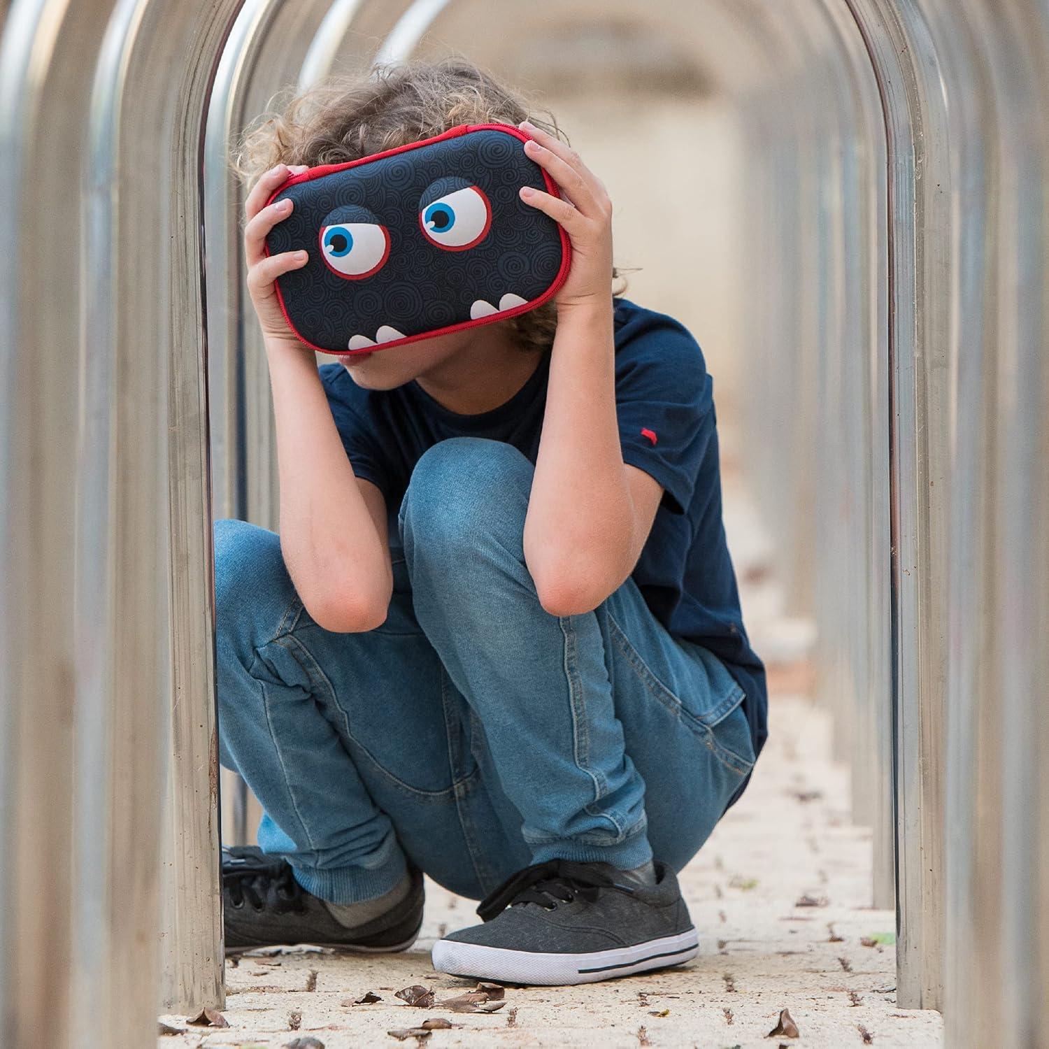 Estuche de Lápices ZIPIT Wildlings Negro 21x13.5x7.5 cm