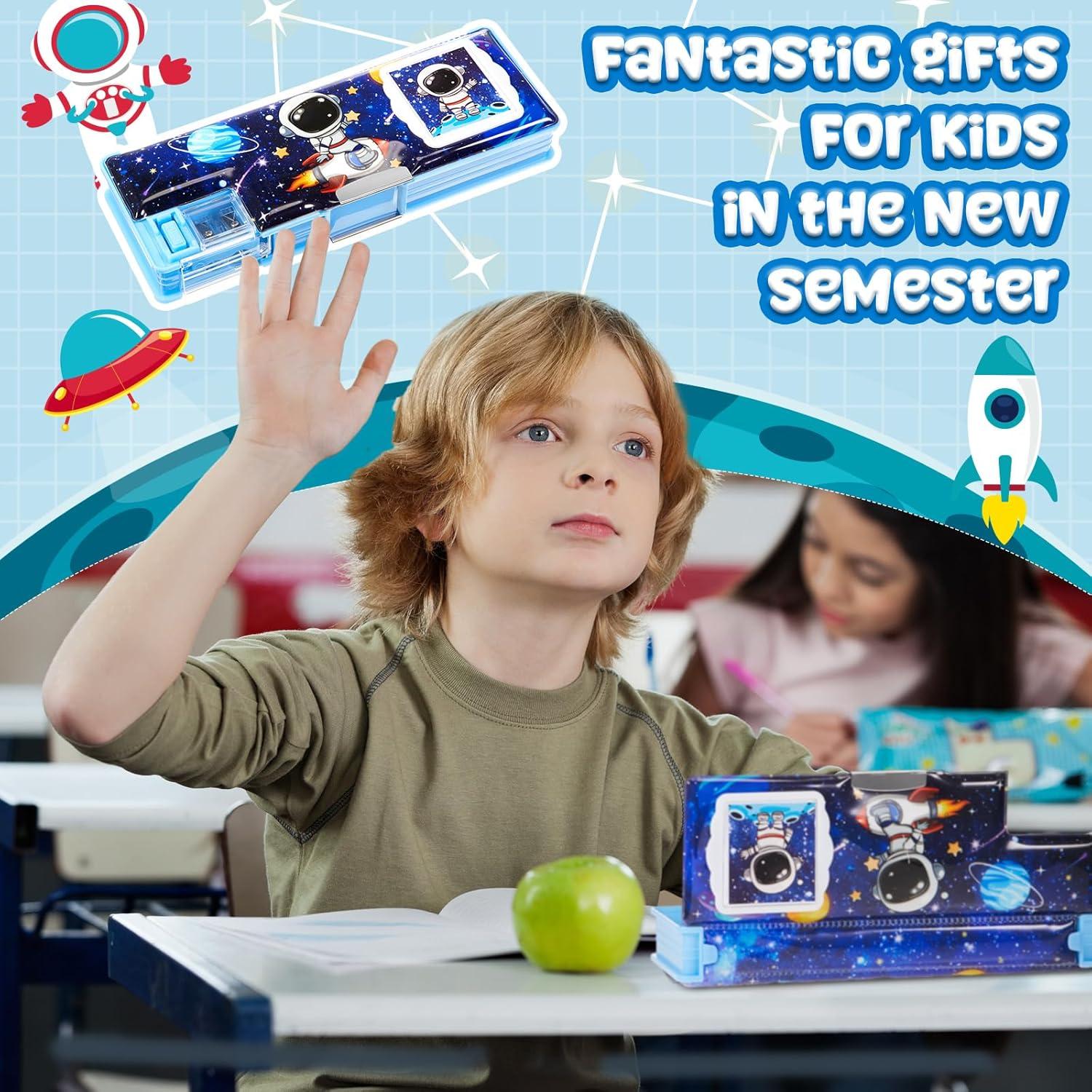 Estuche de Lápices Multifuncional Henoyso Astronauta con Calculadora