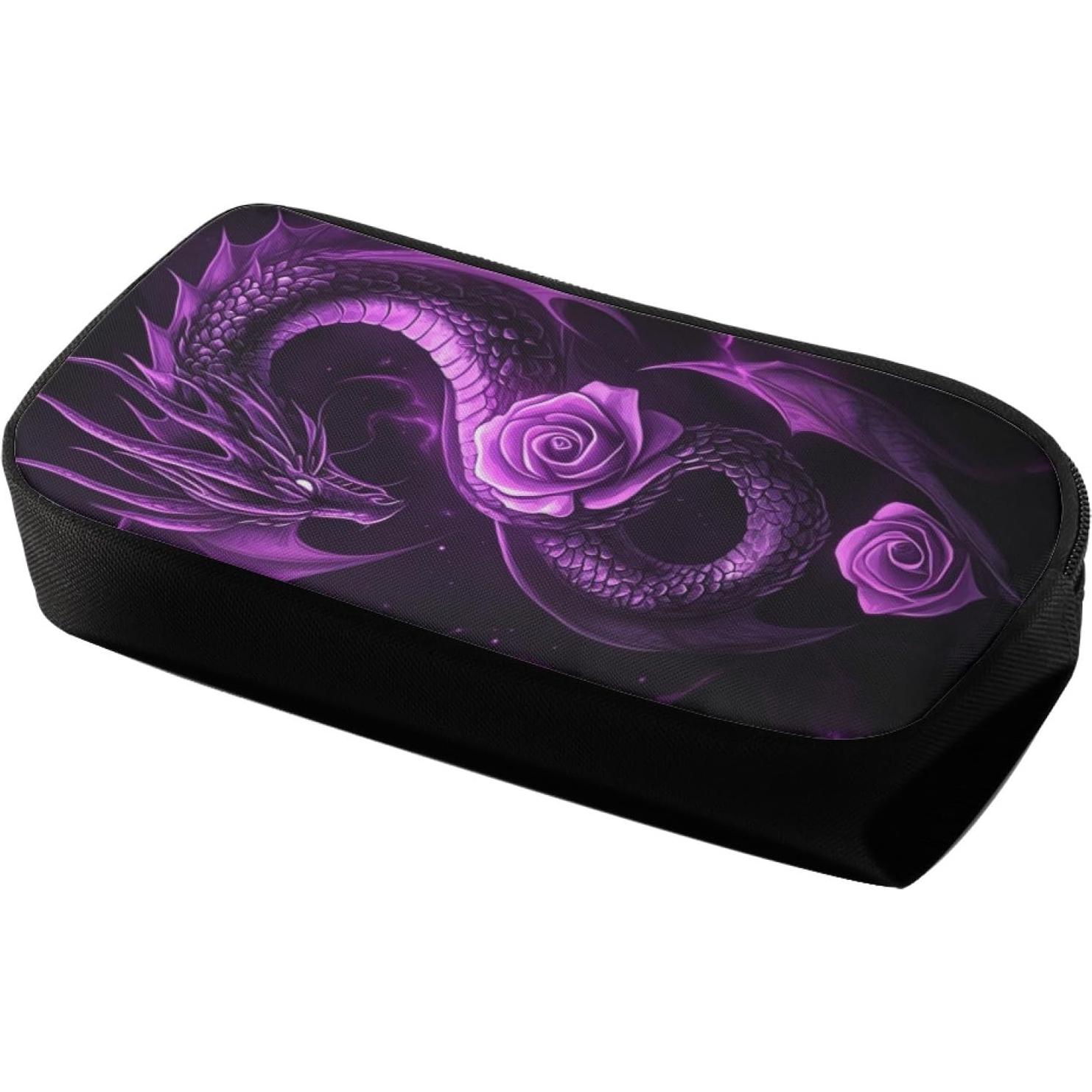 Estuche de Lápices GIFTPUZZ Dragón Púrpura 22x11cm