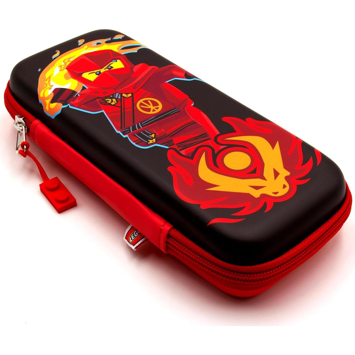 Estuche de Lápices LEGO Ninjago Kai - 22.86x10.16 cm, Negro