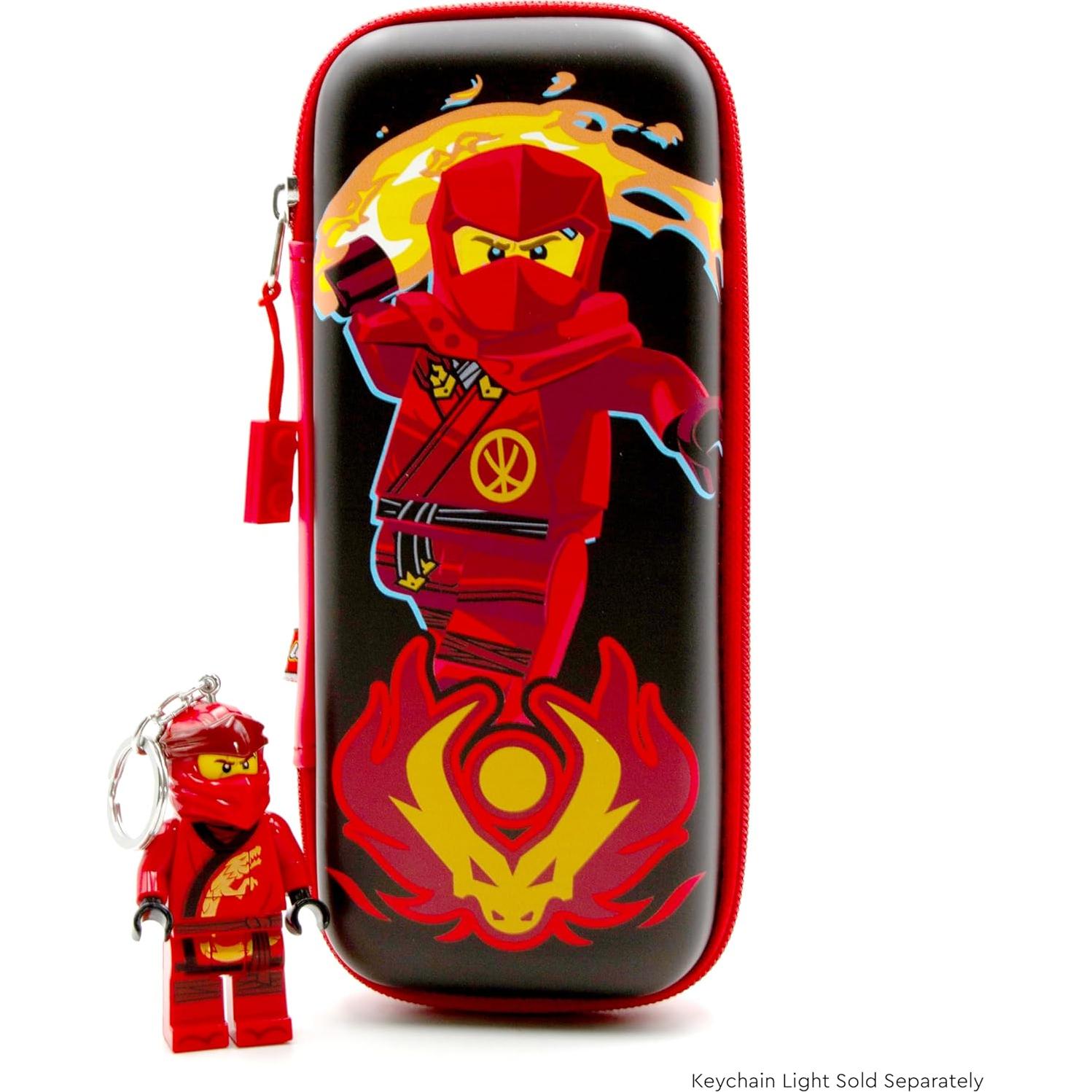 Estuche de Lápices LEGO Ninjago Kai - 22.86x10.16 cm, Negro
