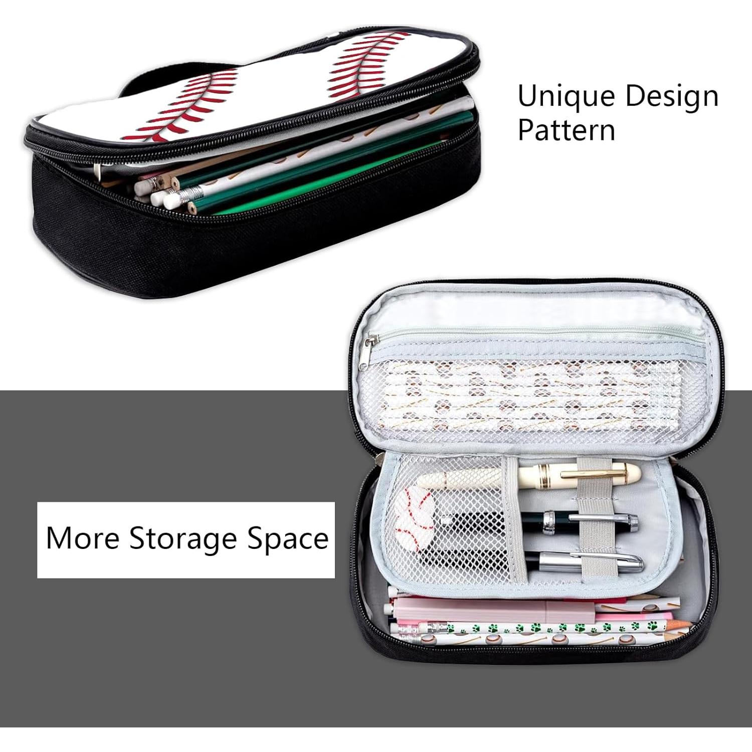 Estuche de bolígrafos Rovozar diseño béisbol 24.4x11.7cm