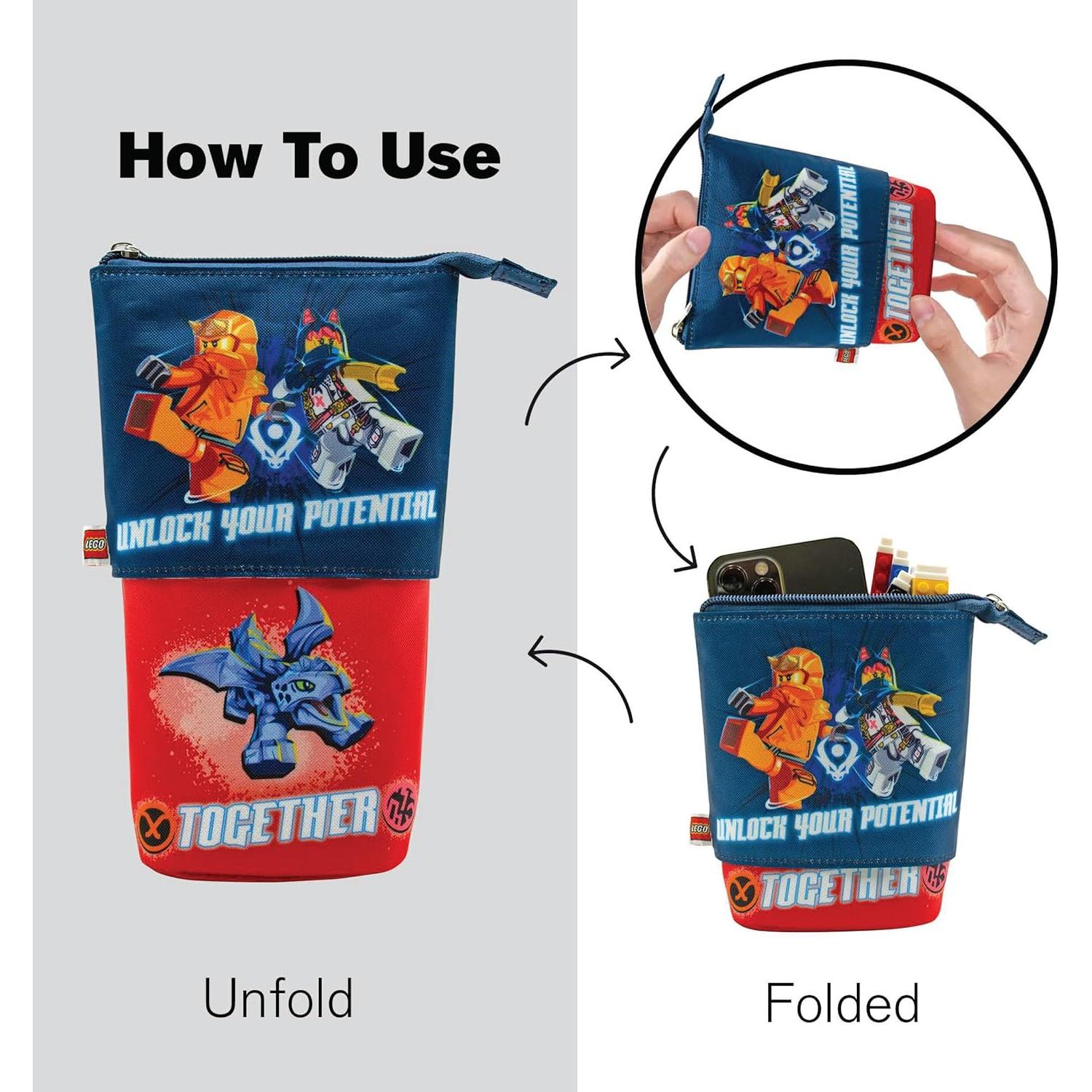 Estuche de Lápices Pop Up LEGO Ninjago Kai 14x20 cm