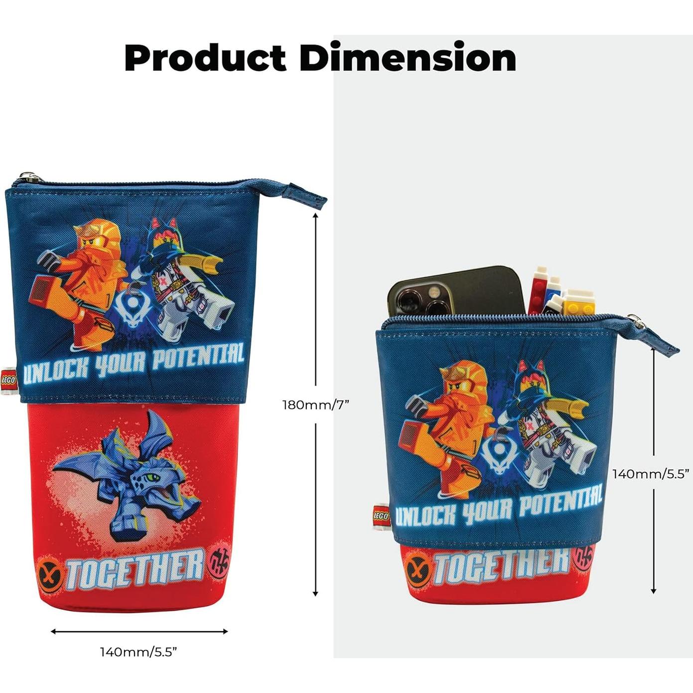 Estuche de Lápices Pop Up LEGO Ninjago Kai 14x20 cm