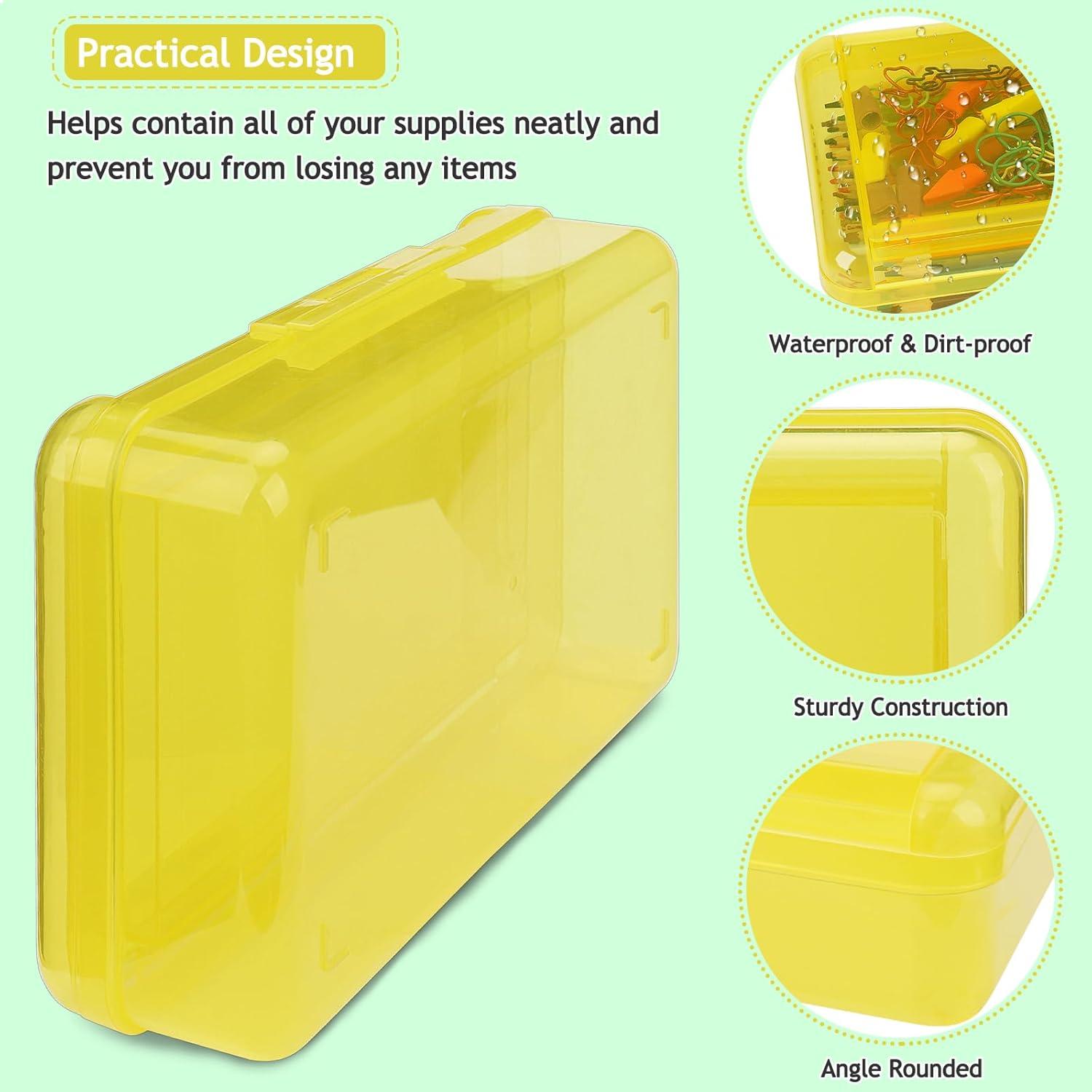 Estuche de Lápices SFLHHDM Amarillo Doble Capa 20.8x11.7cm