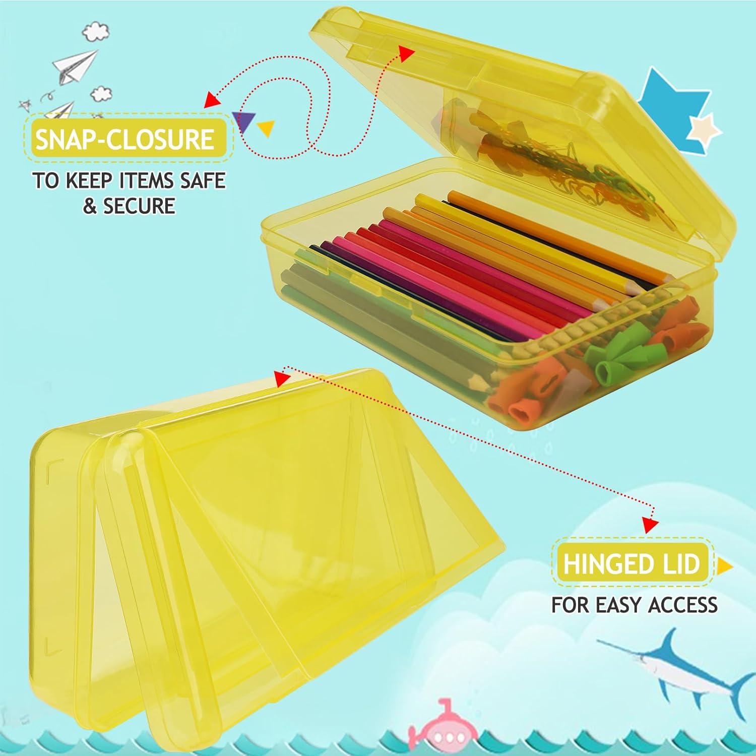 Estuche de Lápices SFLHHDM Amarillo Doble Capa 20.8x11.7cm