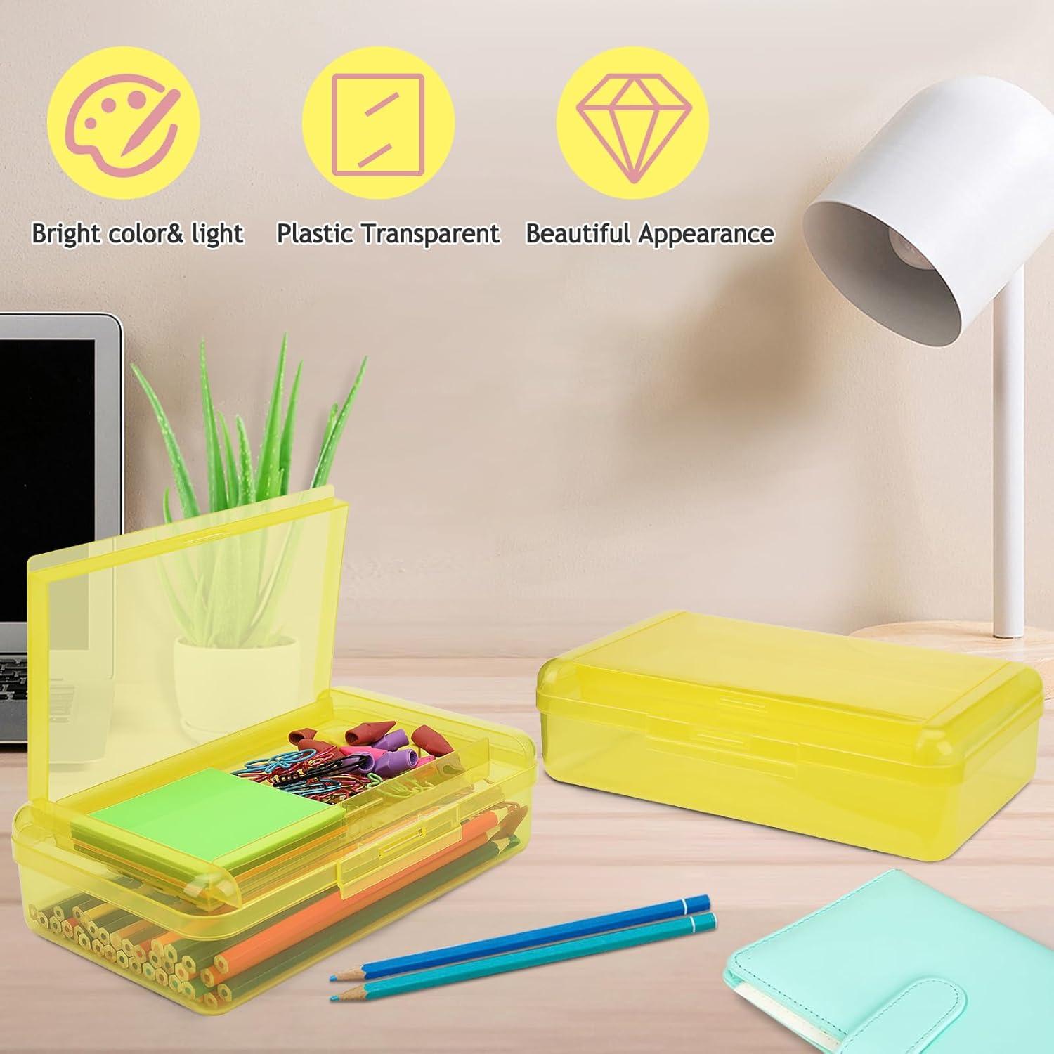 Estuche de Lápices SFLHHDM Amarillo Doble Capa 20.8x11.7cm