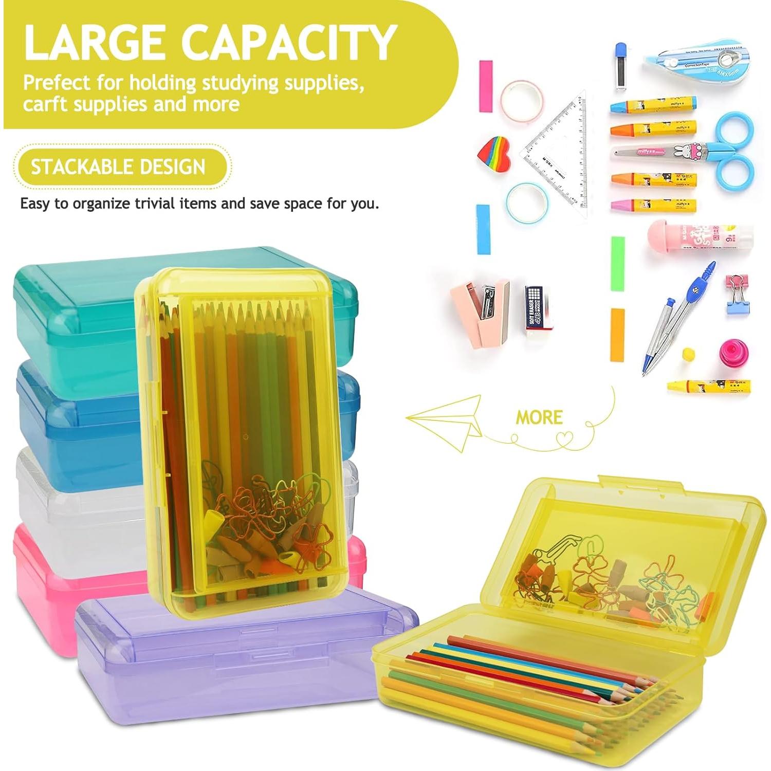 Estuche de Lápices SFLHHDM Amarillo Doble Capa 20.8x11.7cm