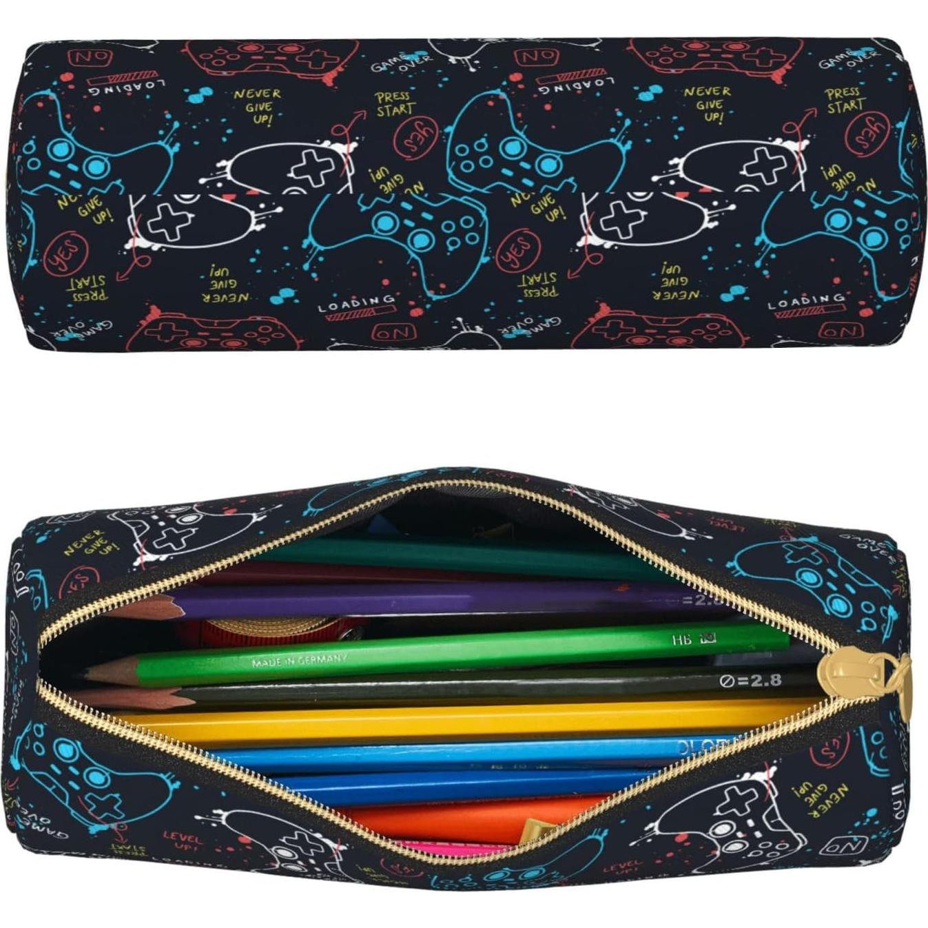 Estuche de Lápiz de Cuero Aoojanu Cilíndrico 20.32x7.62cm