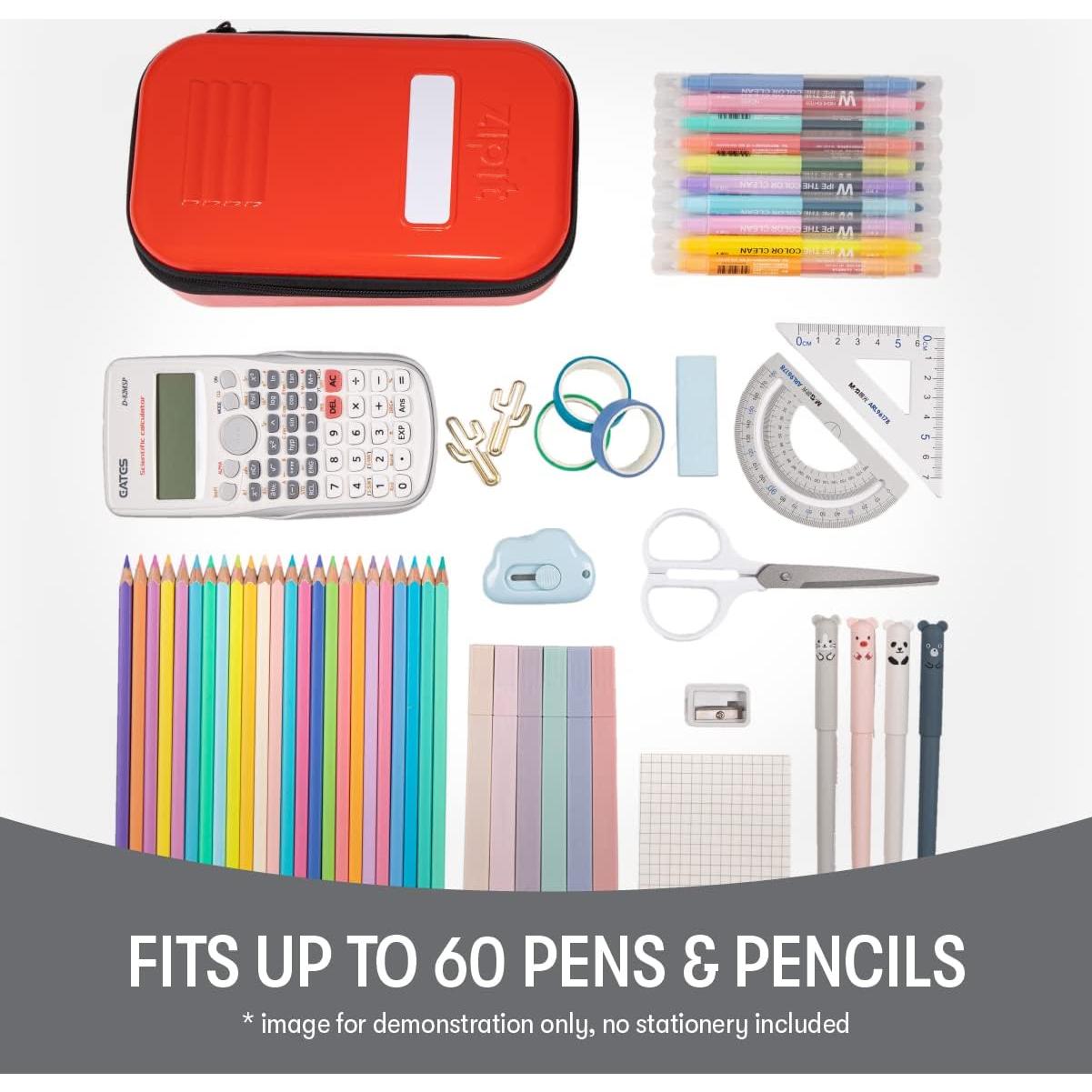 Estuche de Lápices ZIPIT Lock Rojo - Caja Cerrable 22.4x13.5cm