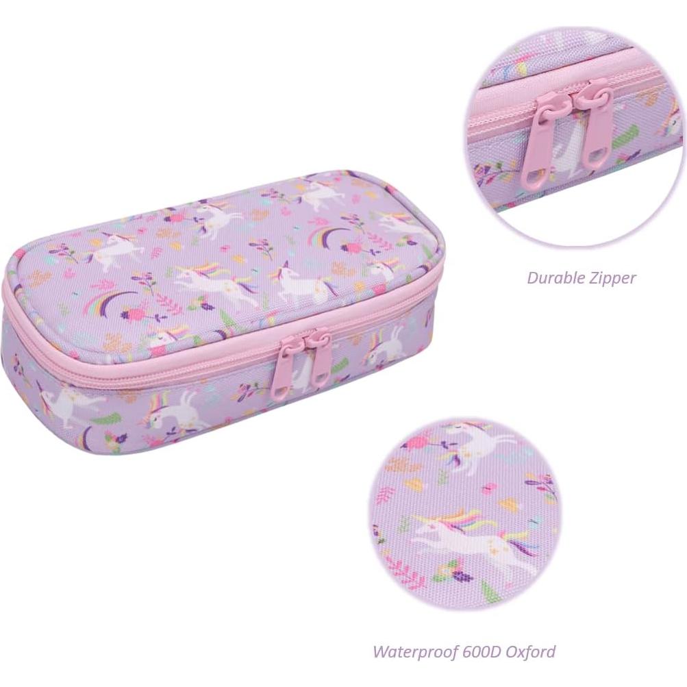 Estuche de Lápices ELIOELIO Unicornio Púrpura 21.3x7.6cm