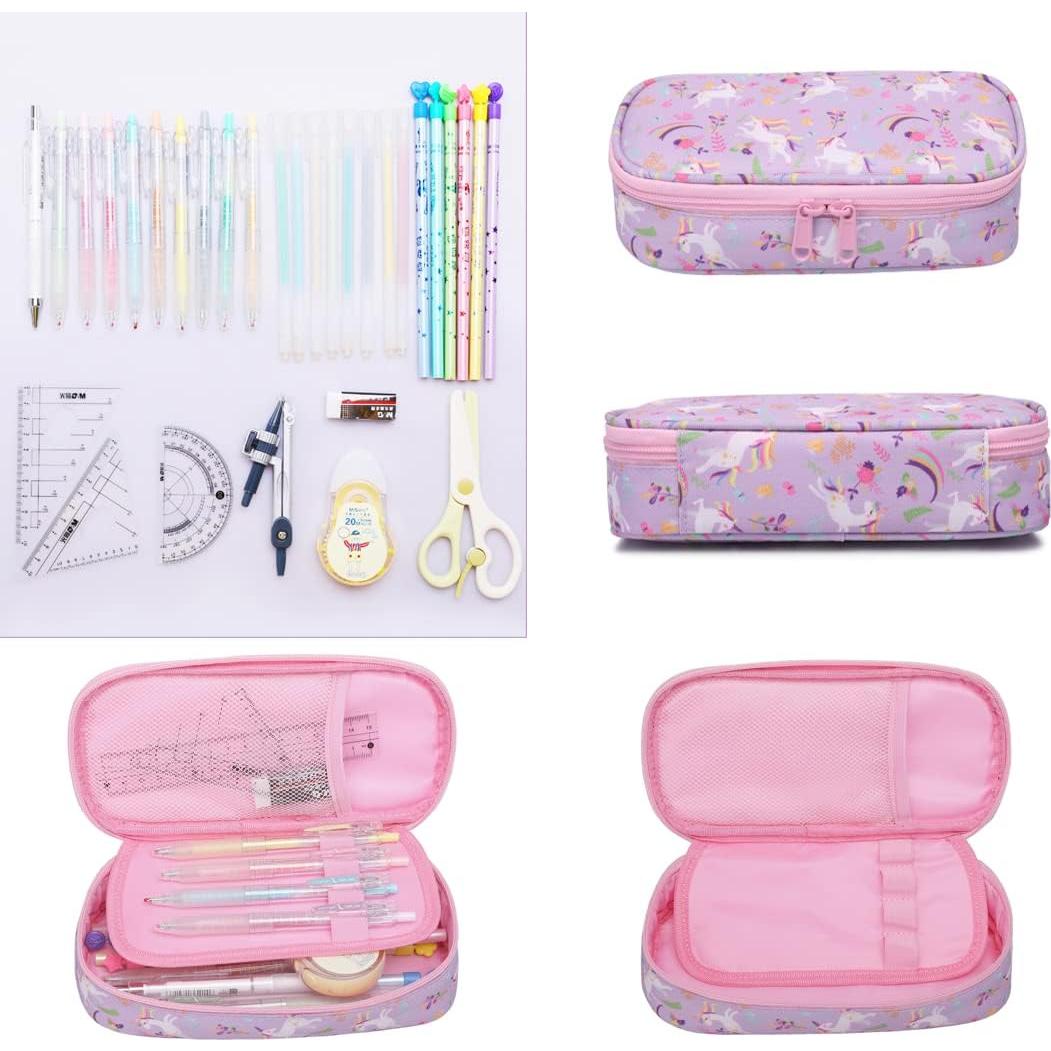 Estuche de Lápices ELIOELIO Unicornio Púrpura 21.3x7.6cm