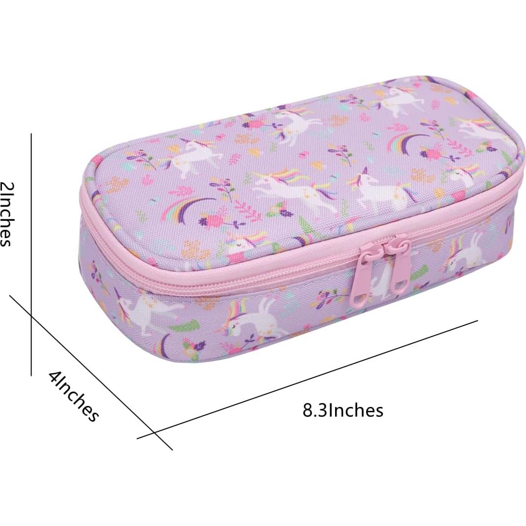 Estuche de Lápices ELIOELIO Unicornio Púrpura 21.3x7.6cm