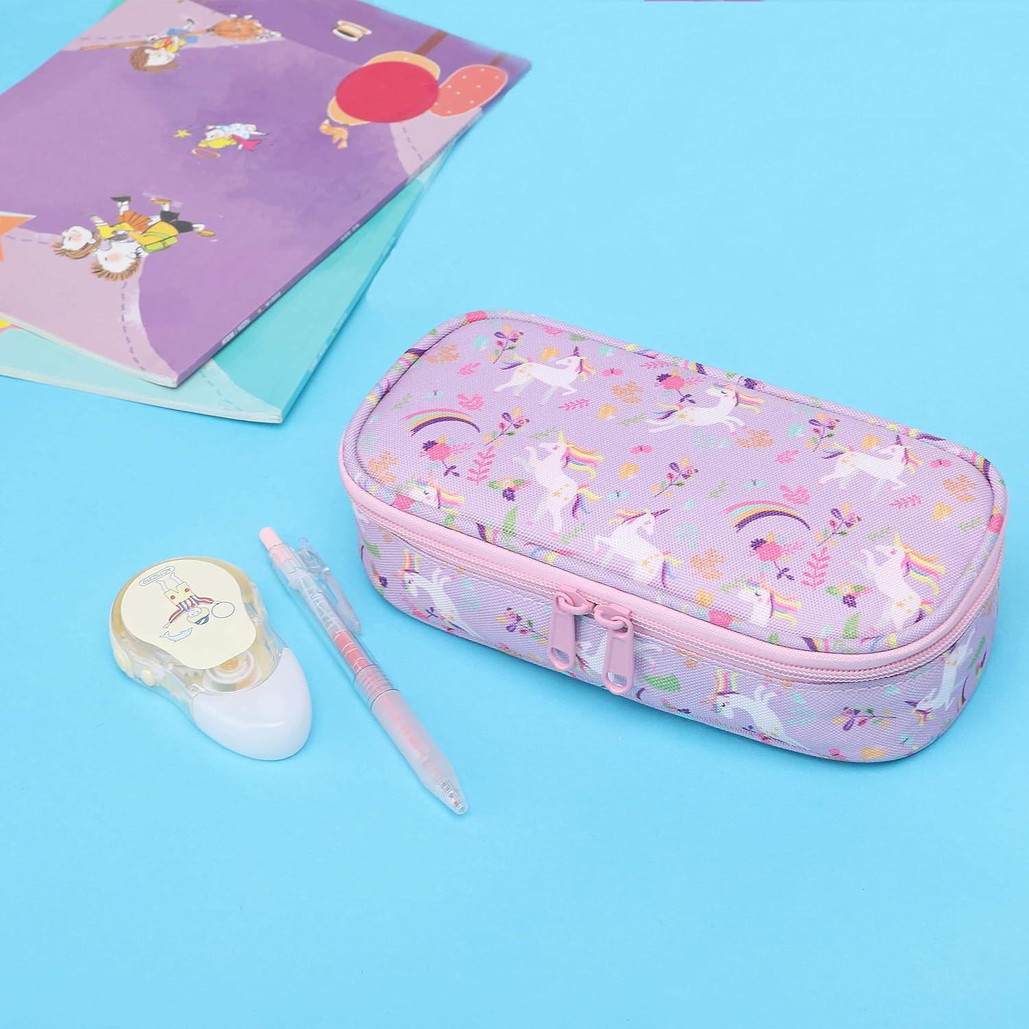 Estuche de Lápices ELIOELIO Unicornio Púrpura 21.3x7.6cm