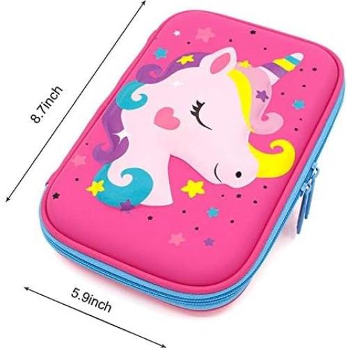 Estuche de Lápices Unicornio 3D iDelta - Gran Capacidad